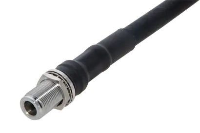 COAXIAL CONNECTOR, N, 50 Ohm, Straight bulkhead cable jack (female)