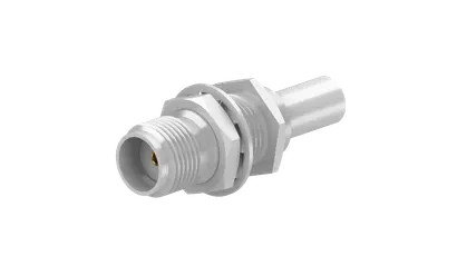 COAXIAL CONNECTOR, SMA, 50 Ohm, Straight bulkhead cable jack (female)