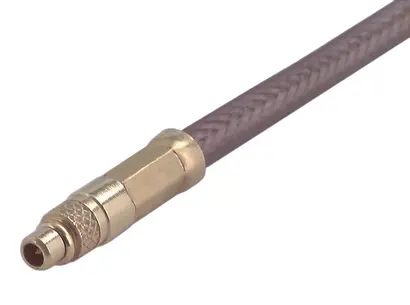 COAXIAL CONNECTOR, MMCX, 50 Ohm, Straight cable plug (male)