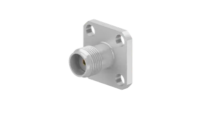 COAXIAL CONNECTOR, SMA, 50 Ohm, Straight panel receptacle, jack (female), flange mount