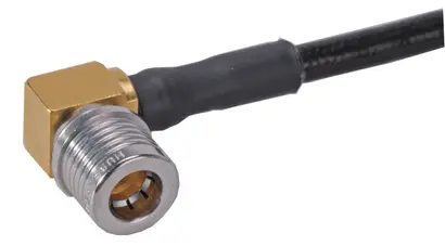 COAXIAL CONNECTOR, QMA, 50 Ohm, Right angle cable plug (male)