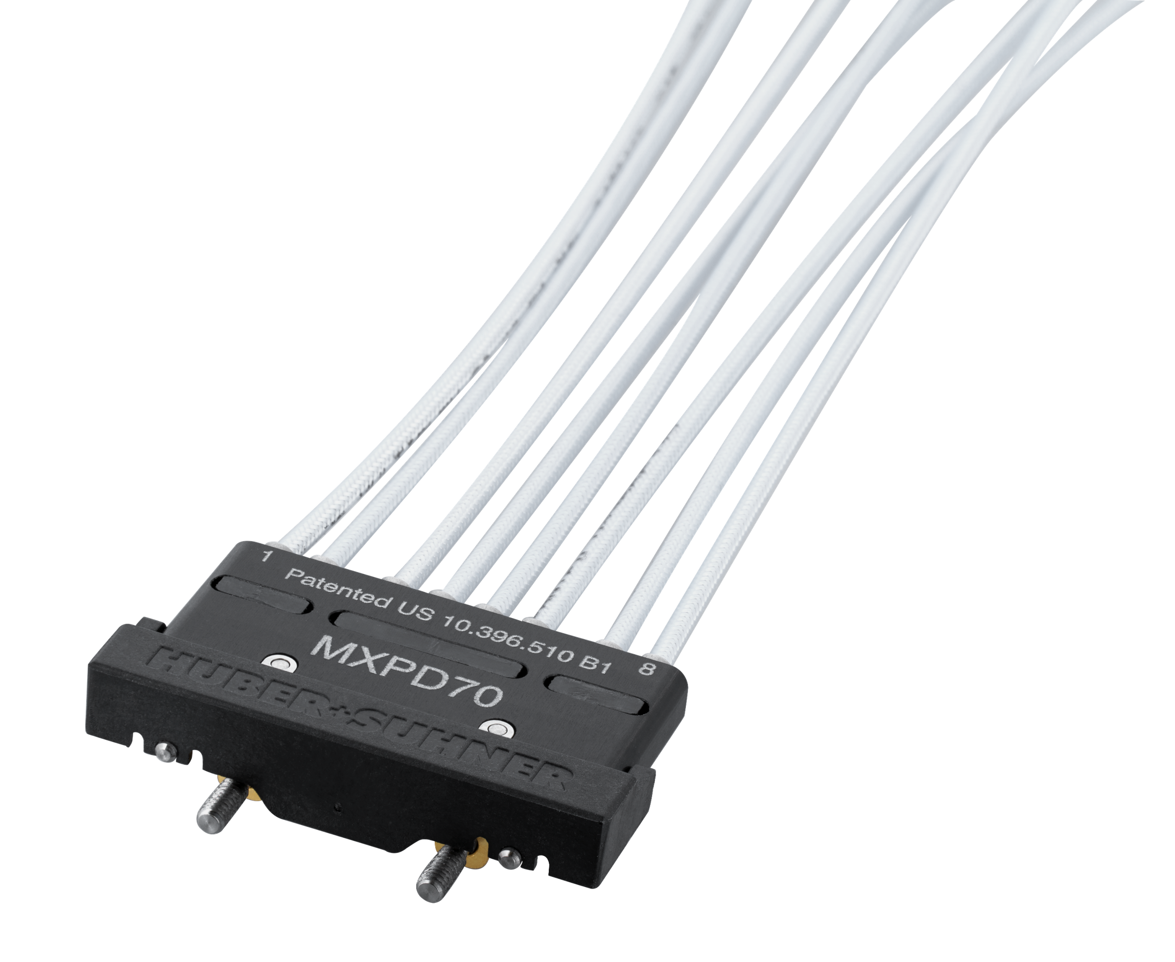 Multicoax Straigt jumper, 1x8A MXPD (male) to MXPD (male), 50 Ohm, 70 GHz