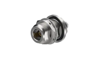 COAXIAL CONNECTOR, N, 50 Ohm, Straight bulkhead cable jack (female)