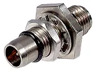 COAXIAL ADAPTER, BMA - SMA, 50 Ohm, Bulkhead, plug / jack (male / female)