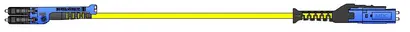 Duplex, LC unib. XD-MDC, UPC, 1.6mm, yellow, SM/A2