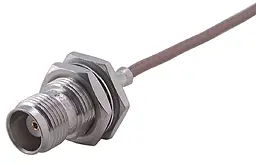 COAXIAL CONNECTOR, TNC, 50 Ohm, Straight bulkhead cable jack (female)