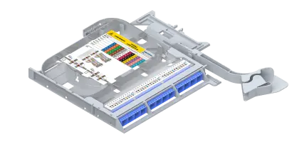 LISA ribbon splice cassette, MDC (VSFF), 72 fibers