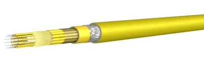12 Fasern E9/125 gelber Mantel