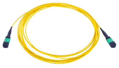 MTP12 female-MTP12 female, APC Std pol. A, 3mm, yellow, SM/A2