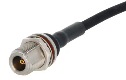 COAXIAL CONNECTOR, N, 50 Ohm, Straight bulkhead cable jack (female)