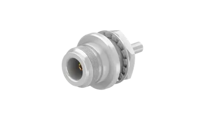 COAXIAL CONNECTOR, N, 50 Ohm, Straight bulkhead cable jack (female)