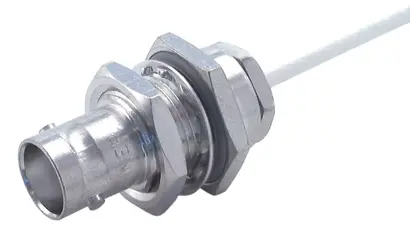 COAXIAL CONNECTOR, BNC, 50 Ohm, Straight bulkhead cable jack (female)