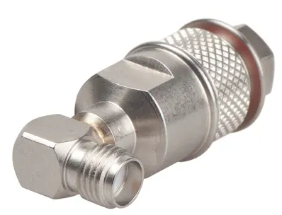 COAXIAL CONNECTOR, SMA, 50 Ohm, Right angle cable jack (female)