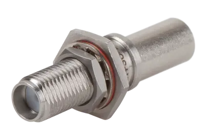 COAXIAL CONNECTOR, SMA, 50 Ohm, Straight bulkhead cable jack (female)