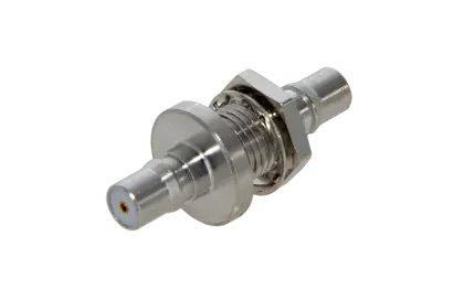 COAXIAL ADAPTER, QMA, 50 Ohm, Bulkhead, jack / jack (female / female)