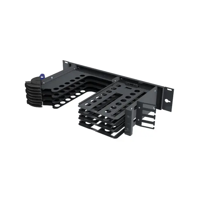 LISA chassis right, 2U - HUBER+SUHNER