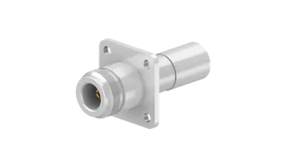 COAXIAL CONNECTOR, N, 50 Ohm, Straight panel cable jack (female), flange mount