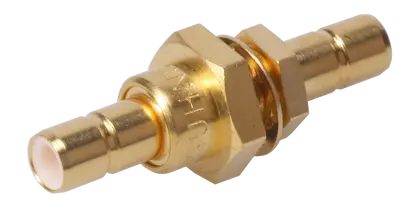 COAXIAL ADAPTER, SMB, 50 Ohm, Bulkhead, jack / jack (female / female)