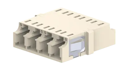 LC Adapter, ohne Flansch, Quadruplex