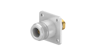 COAXIAL CONNECTOR, N, 50 Ohm, Straight panel cable jack (female), flange mount