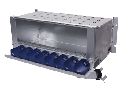 Sub-rack front acess for NGR9, 4U, up to 8 MCM - HUBER+SUHNER