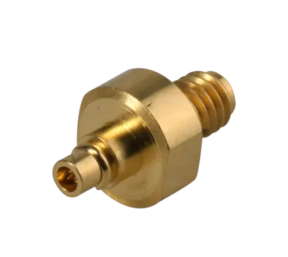 COAXIAL ADAPTER, MMPX - PC 1, 50 Ohm, plug / jack (male / female)