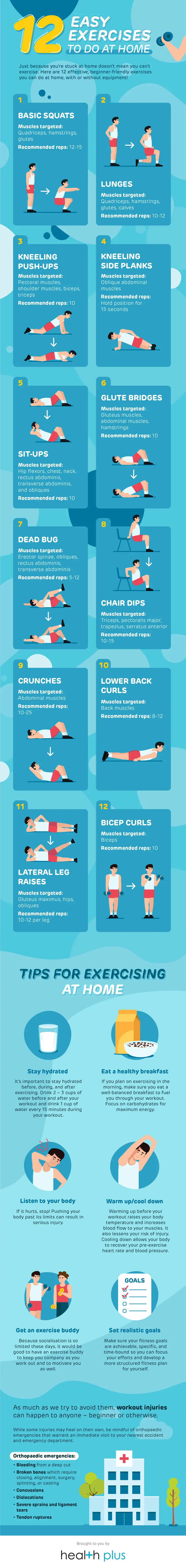 Easy home exercises