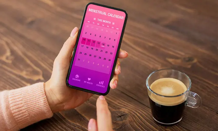 Period tracking app
