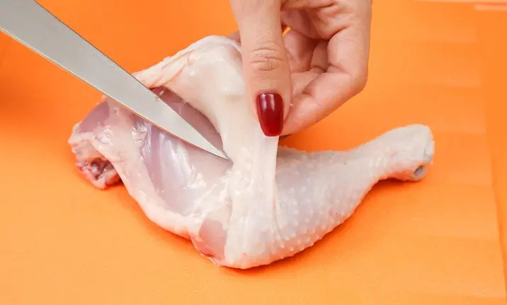 Chicken skin removed