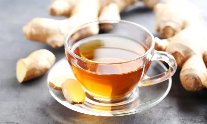 Fresh ginger tea