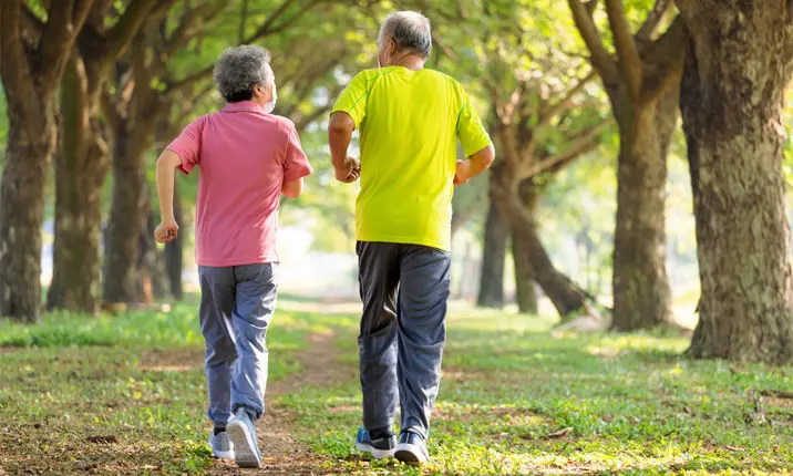 Regular exercise and socialising help physical and emotional well-being