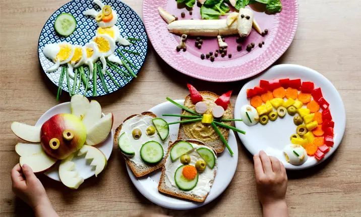 Creative presentation of food