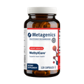 Bottle of Metagenics MethylCare®, 120-capsules, for heart health on a transparent background.