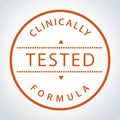 Clinically tested formula badge highlighting research-backed ingredients for bone and joint health support.