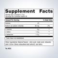 Supplement facts label for Metagenics BCAAs—30 servings, showing detailed ingredients and daily nutrition.