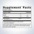 Supplement facts label for Metagenics Phosphatidylserine, showing detailed ingredients and daily nutrition.
