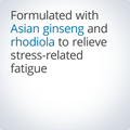 Adreset® is formulated with Asian ginseng and rhodiola to help relieve stress-related fatigue and promote resilience.