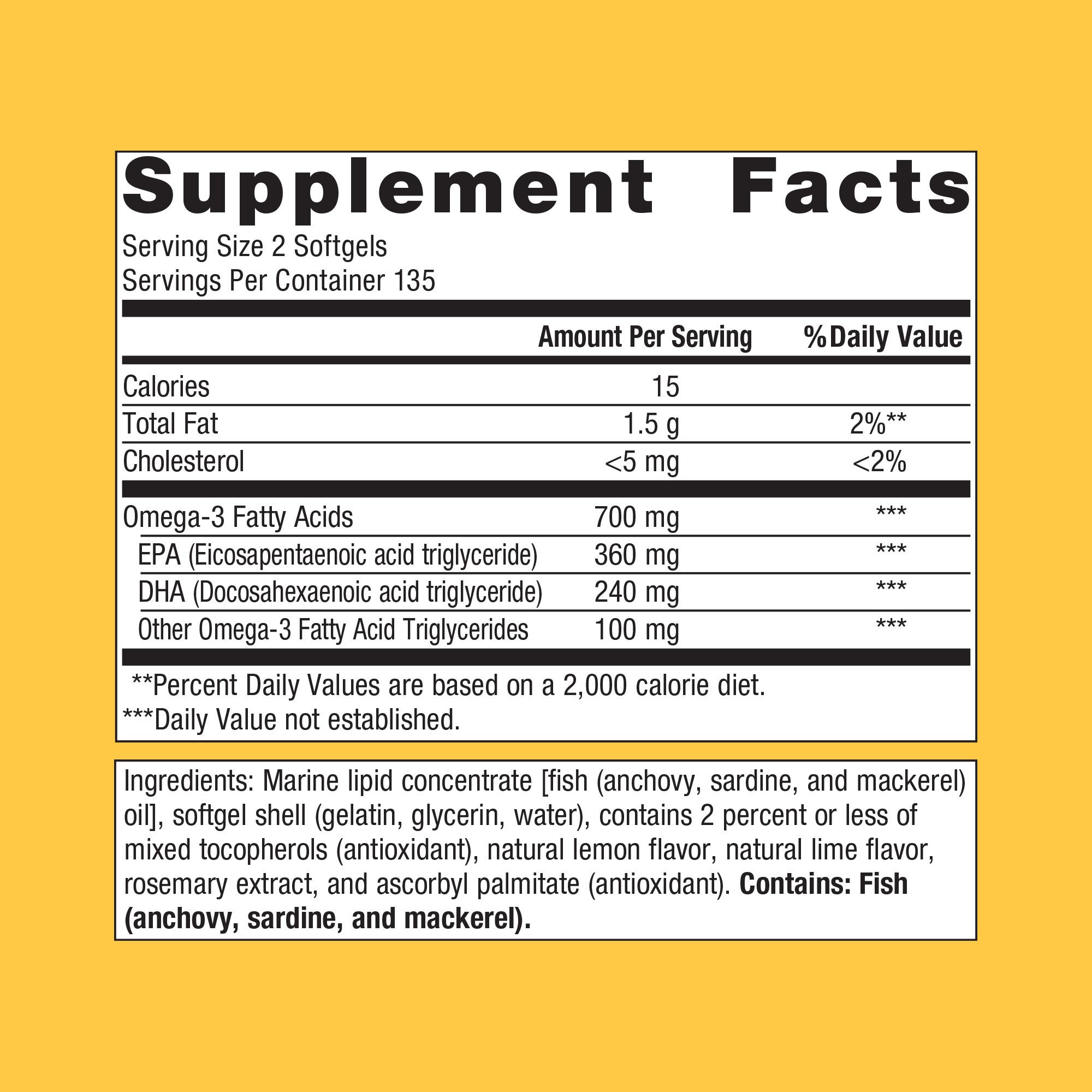 OmegaGenics® Fish Oil EPA-DHA 300 mg 5