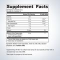 Supplement facts label for Metagenics MCT Powder, showing detailed ingredients and daily nutrition.