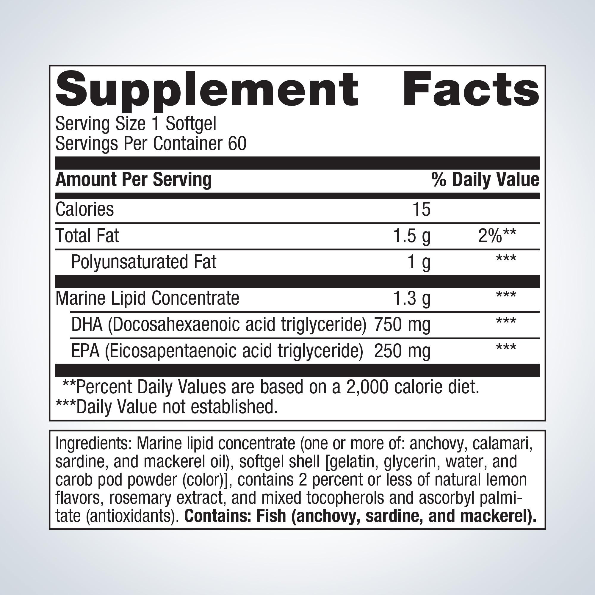 OmegaGenics® Fish Oil Neuro 1000 mg 1