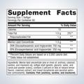 Supplement facts label for Metagenics OmegaGenics® Neuro Fish Oil 1000 mg,  60 softgels, showing detailed ingredients and daily nutrition.