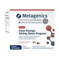 Box of Metagenics Clear Change® 10-Day Detox Program—vanilla flavor. Formulated to support the body's natural detoxification process.