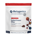Bag of Metagenics Perfect Protein® Whey – Natural Chocolate Flavor on a light background. Helps maintain muscle tissue.
