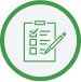 Green clipboard icon representing 65+ patents granted or filed for nutritional innovations.