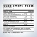 Supplement facts label for Metagenics HerSynergy®—60 tablets, showing detailed ingredients and daily nutrition.