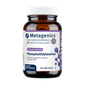 Bottle of Metagenics Phosphatidylserine on a light background. Supports cognitive function and learning.