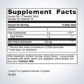 Supplement facts label for Metagenics NuSera®, 30 chewable tablets, showing detailed ingredients and daily nutrition.