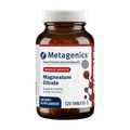 Bottle of Metagenics Magnesium Citrate—120 tablets. Formulated to support healthy muscle function.
