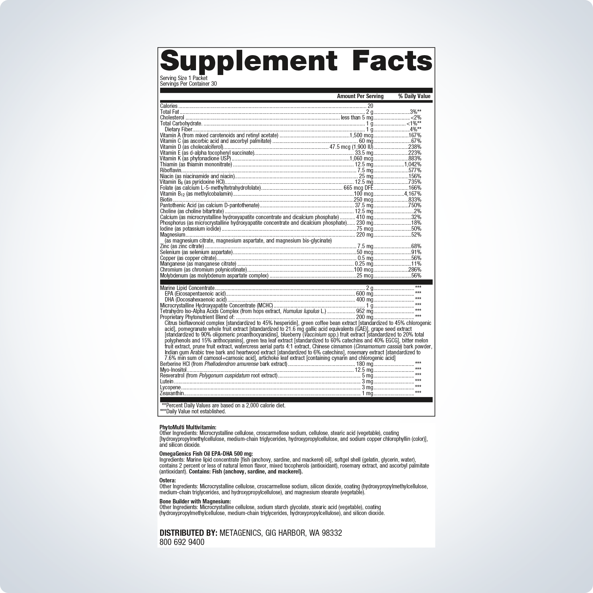 Wellness Essentials® Women's Prime Daily Packs 1