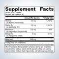 Supplement facts label for Metagenics Fibroplex®—120 tablets, showing detailed ingredients and daily nutrition.